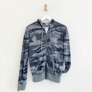 NWT Splendid Camo Hoodie Zip Up